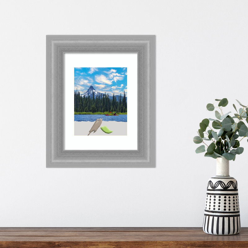 Curtice Gray Picture Frame with Mat, 10" x 8"