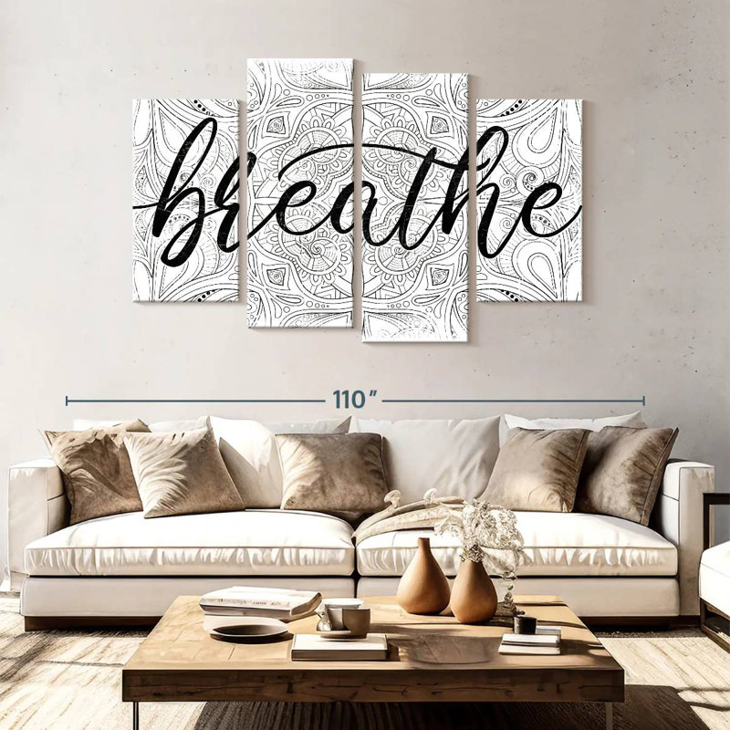 Tergel Breathe Zen Pattern, 54" H x 84" W