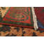 Tapis de bois one-of-kind-noué la 2010 shalimar rouge/jaune/bleu 6 pi 5 po x 9 pi en laine de 5 po Céline