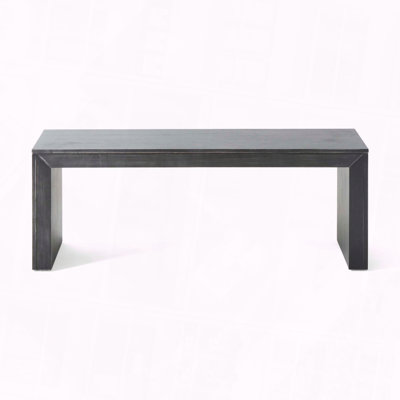 Acacia Wood Dining Bench, Black