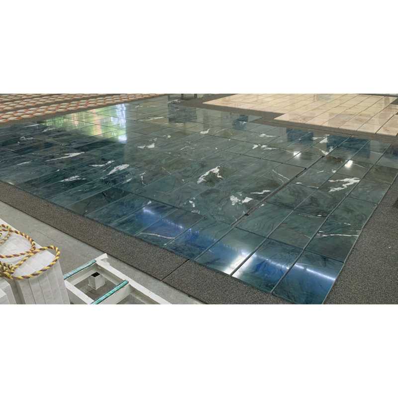 Carreaux de marbre de 24 po x 12 po en diamant véritable pour le mur et le plancher de la salle de bain., Vert