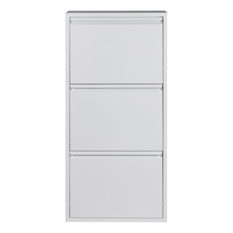 Billy 6 Pair Flip Down Shoe Storage, Grey