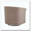 Fauteuil d'appoint pivotant en similicuir-1763531217