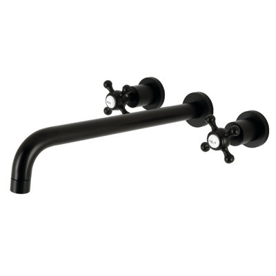 Kingston Brass Metropolitan Two-Handle 3-Hole Wall Mount Roman Tub Faucet
