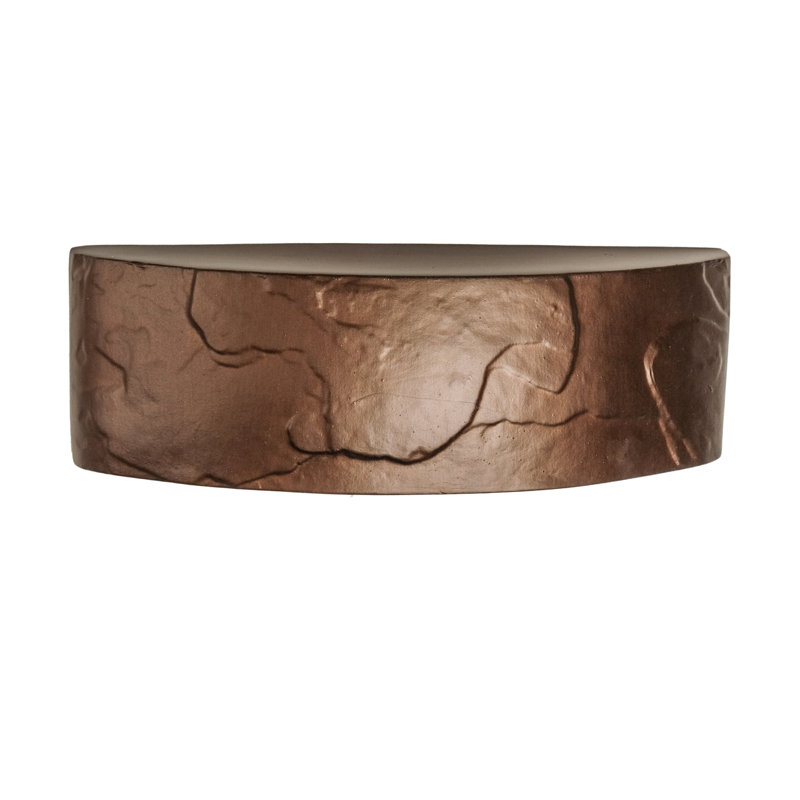 Ampoule murale d'extérieur en céramique de 6 po de haut avec ampoule DEL Donnice, Bronze huilé