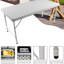 Table pliable portative de 4 pi - Plateau triangulaire blanc et intérieur lisse et imperméable pour la stabilité et la construction en acier-979687842