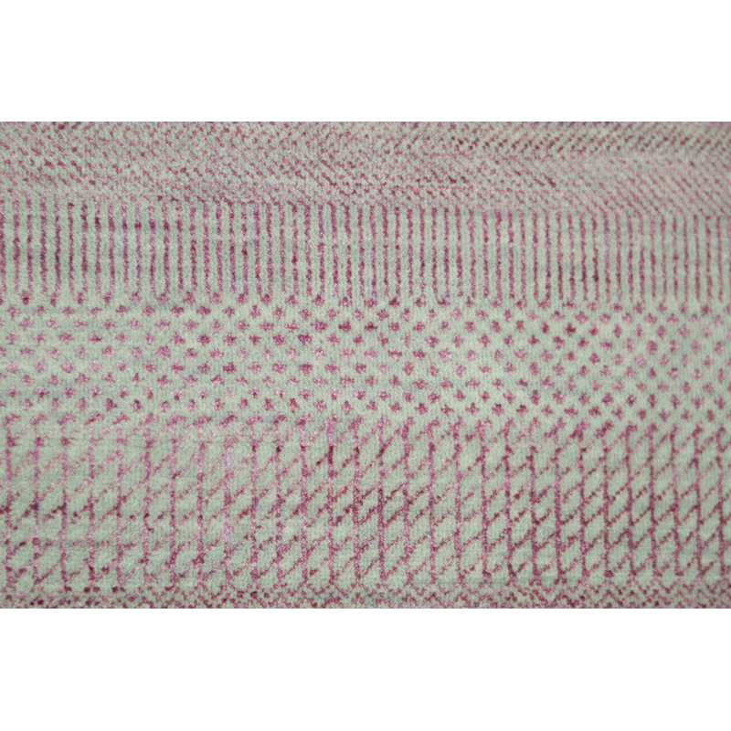 Hand-Knotted High-Quality Gray/Pink Area Rug