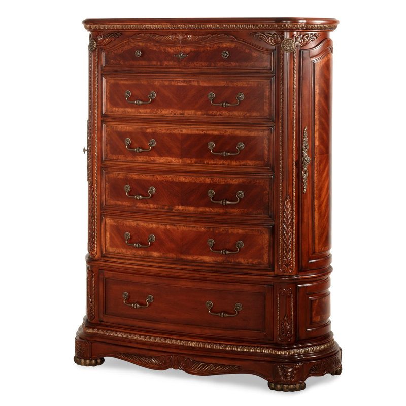 Cortina Solid Wood 52.75'' W 6 - Drawer Dresser