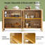 Armoire de rangement rustique de style campagnard
