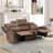 81.9'' Wide Modern Comfortable Microfiber Manual Recliner Sofa with Super Soft Backrest (Set of 2)-1315878002