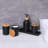 Matte Black Bathroom Accessory Set