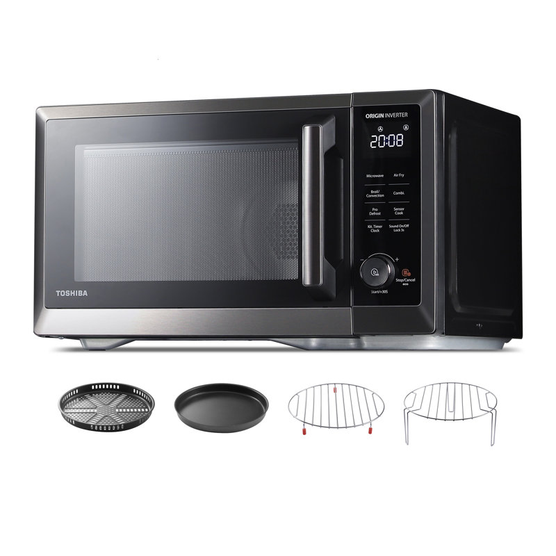 Toshiba 7-in-1 Countertop Microwave Air Fryer Inverter Technology Convection Microwave Smart Sensor