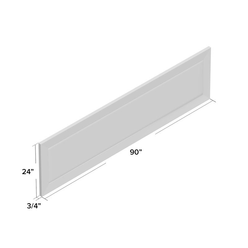 Tableau effaçable mural, 24 po x 90 po, Noir