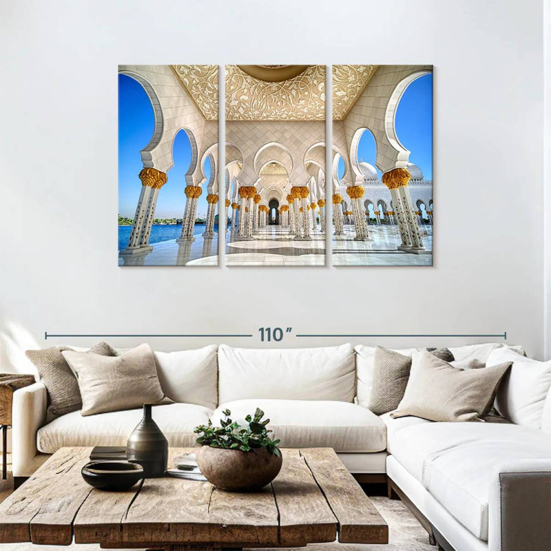 Nicci Elegant Sheikh Zayed Mosque, 48" H x 74" W