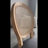 French Style Vintage Rattan Back Dining Chairs Side Chairs (Set of 6)-489663261