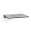 Banc de douche mural 18 pouces Silhouette SlimLine, Sea Collection, siège vert mer avec cadre argent