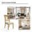 Amoz Solid Wood Cross Back Side Chair-237492418