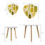 Ensemble de 2 tables basses gigognes Triangle