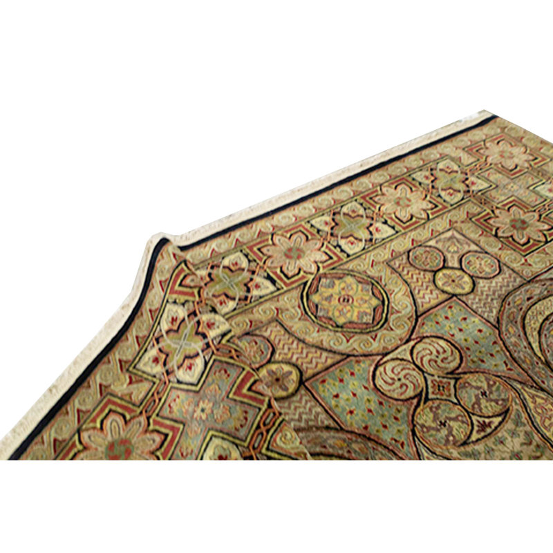 Wool Oriental Area Rug in Brown