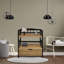 Solid Wood 2-tier Small Bookshelf With Drawer