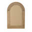 Miroir arqué texturé 24,2 x 36 pouces, parfait pour ajouter un charme côtier et un intérêt architectural à votre maison.