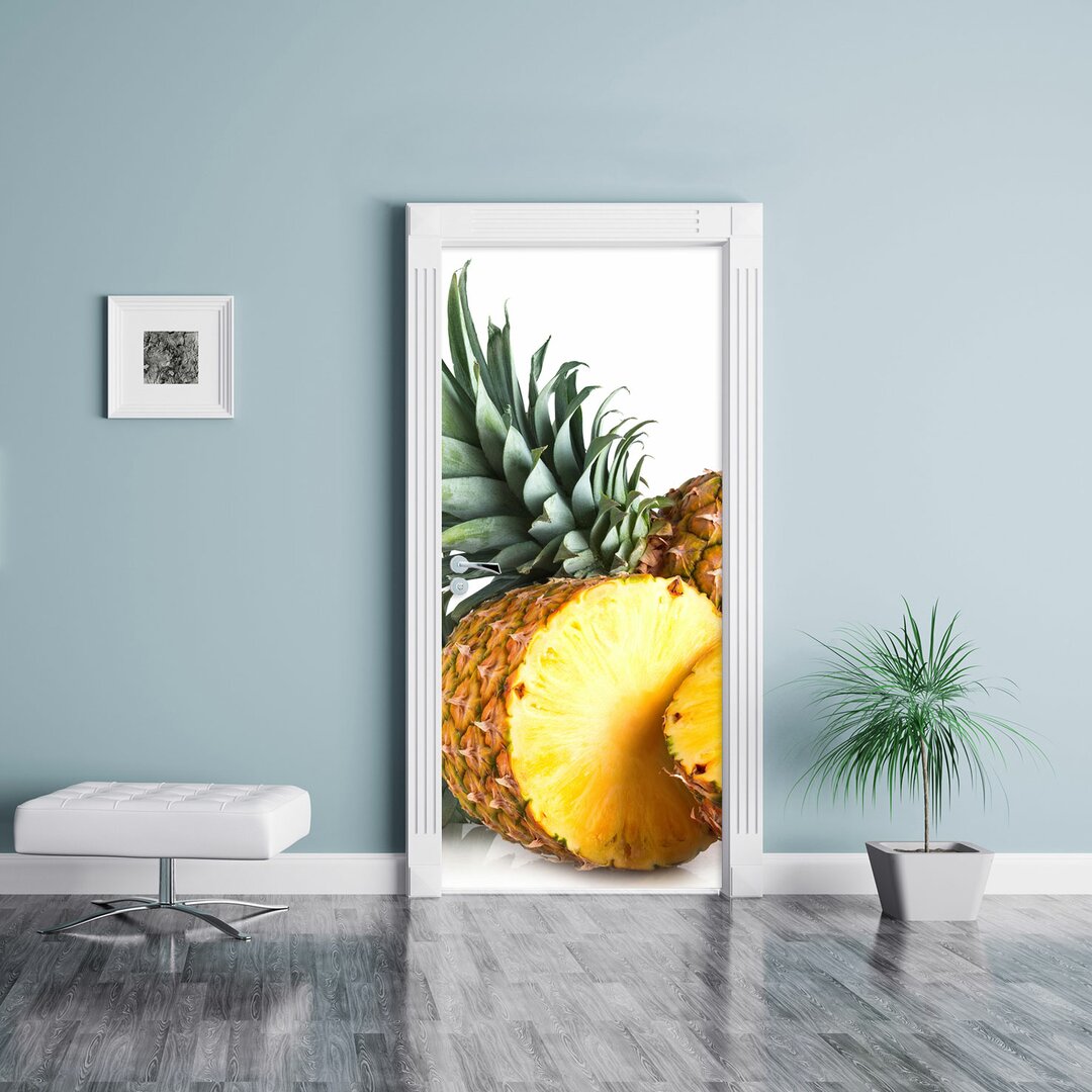 Türaufkleber Frische Ananas