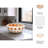 18" Fordie Cream Ceramic Bowl
