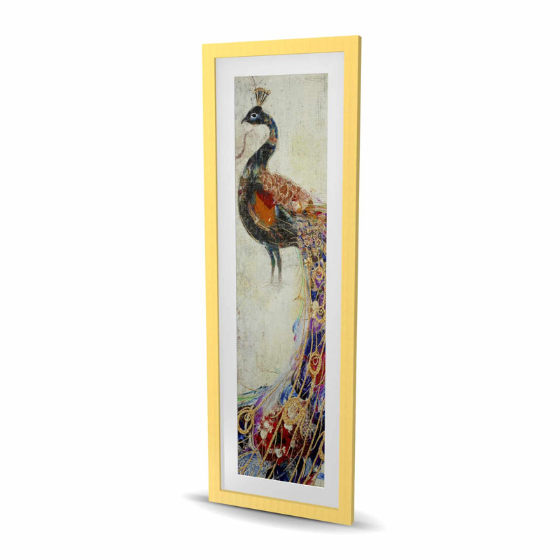 Majestic Peacock - reproduction encadrée mat pour décor de salon