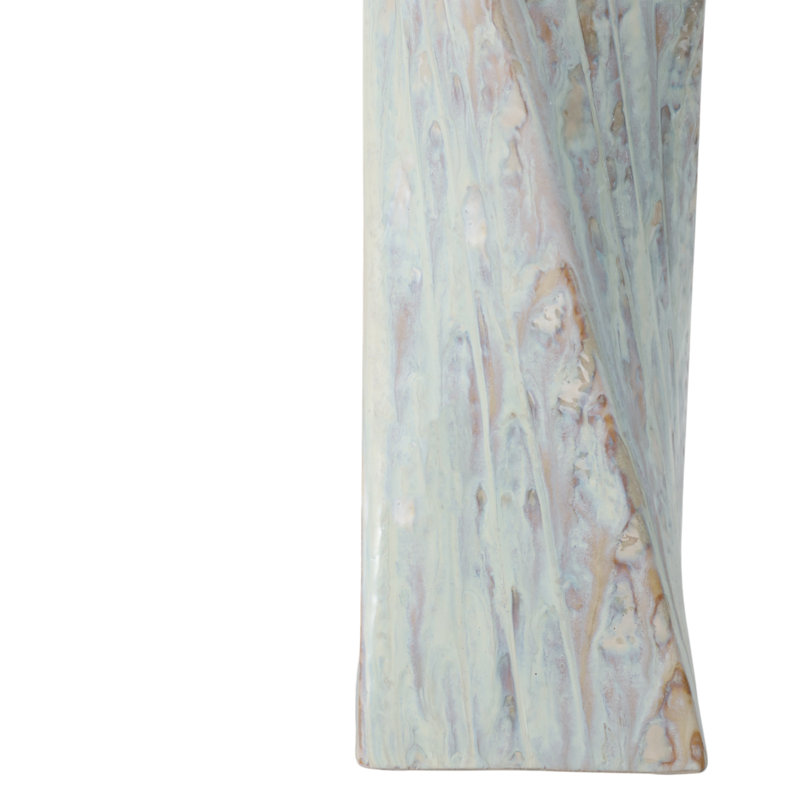 Stoneware Ceramic Decorative Vase With Elegant Sculpted Design - Stylish And Versatile Accent Piece For Modern And Contemporary Decor