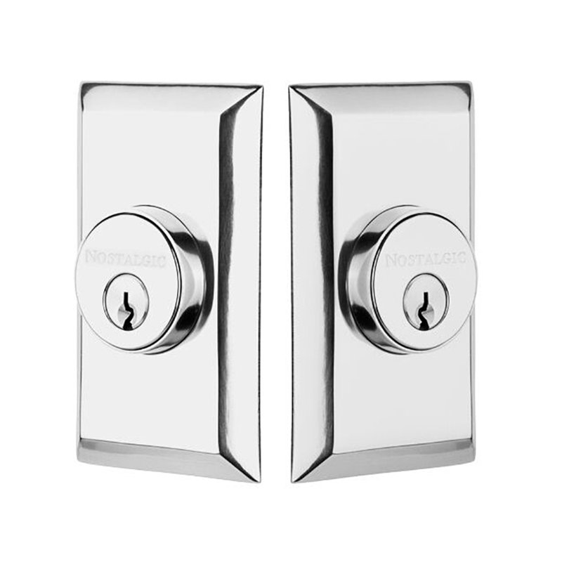 Nostalgic Warehouse Studio Plate Double Cylinder Deadbolt