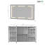2540 mm W 1524 mm H Mirrored Bathroom Cabinets with Mirror and 6