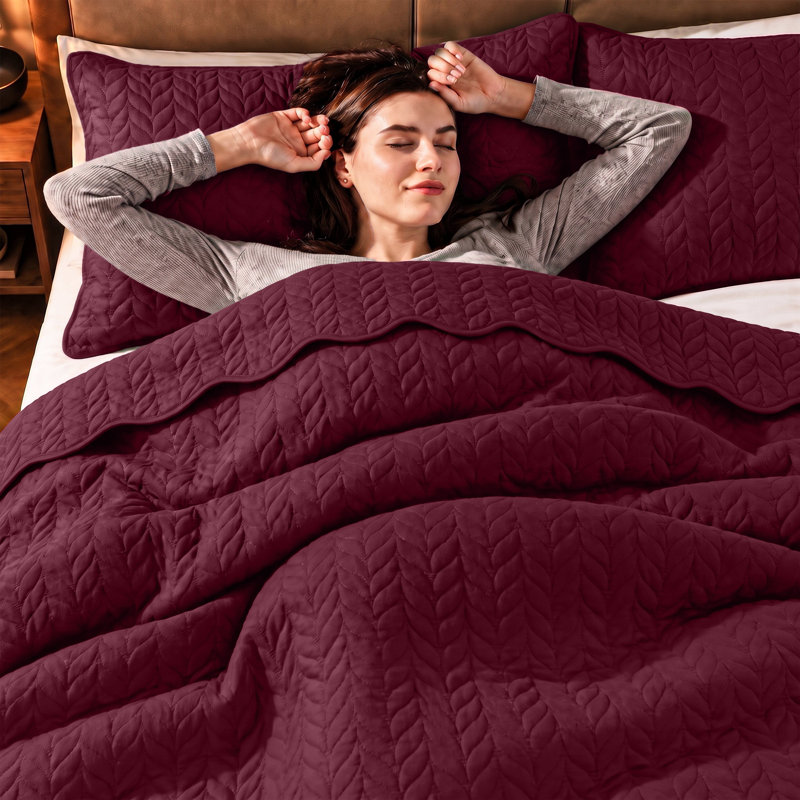 Ensemble de couvre-lits matelassés surdimensionnés Oxford, ensemble de literie en microfibre douce inspiré des hôtels