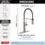 Robinet de cuisine professionnel de style professionnel avec douchette extractible Antoni-58970456