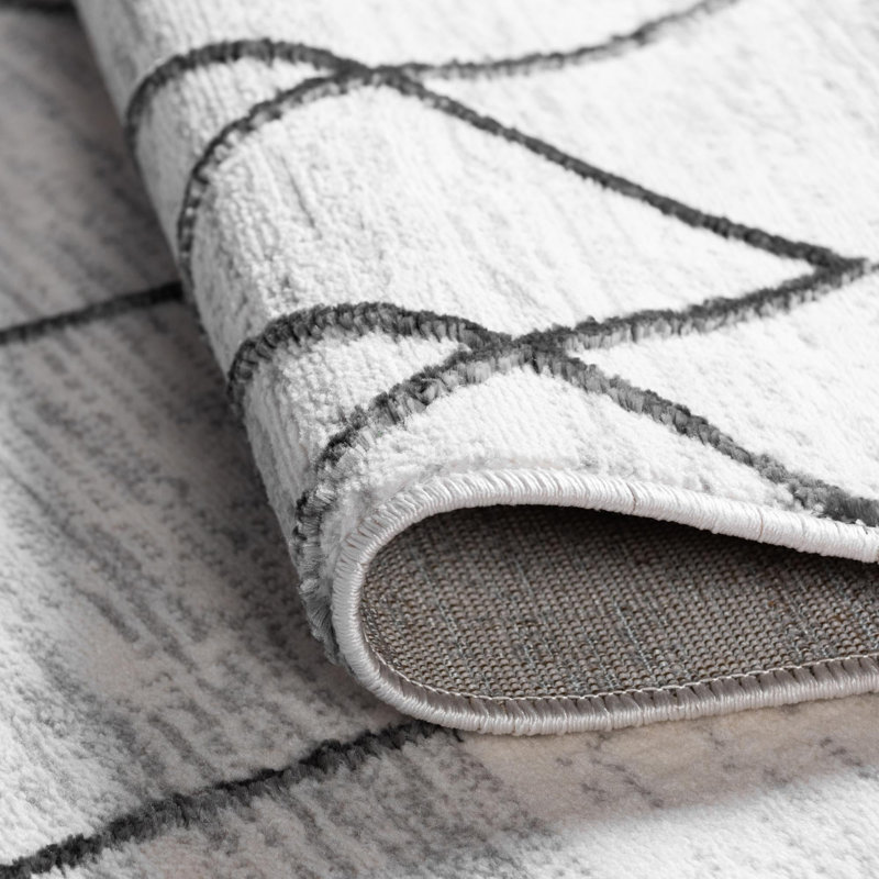 Eshin Geometric Indoor Rug, Square 7'