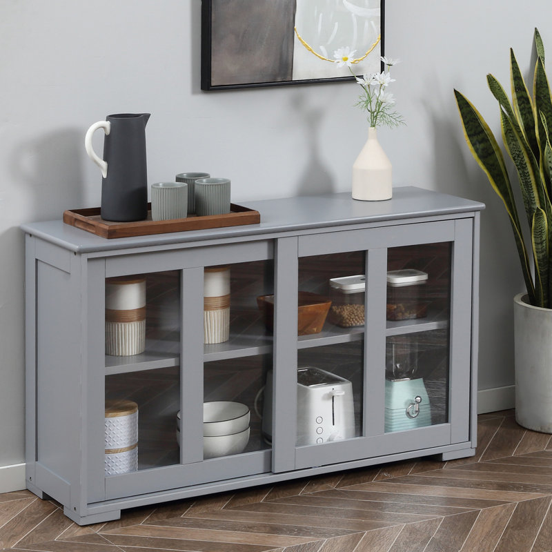 Sideboard Buffet Cabinet, Gray