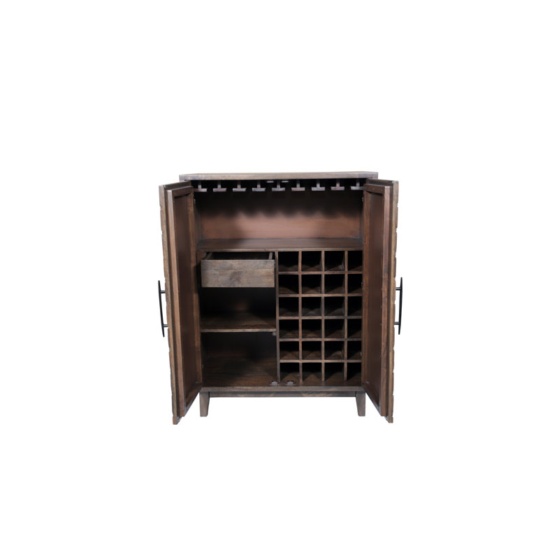 2-door Solid Wood Bar Cabinet