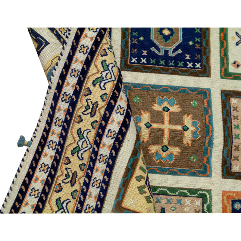 Dharma Hand Knotted Patchwork Area Rug