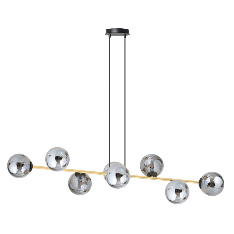 Ambyr 8 - Light Kitchen Island Pendant, Black, Grey