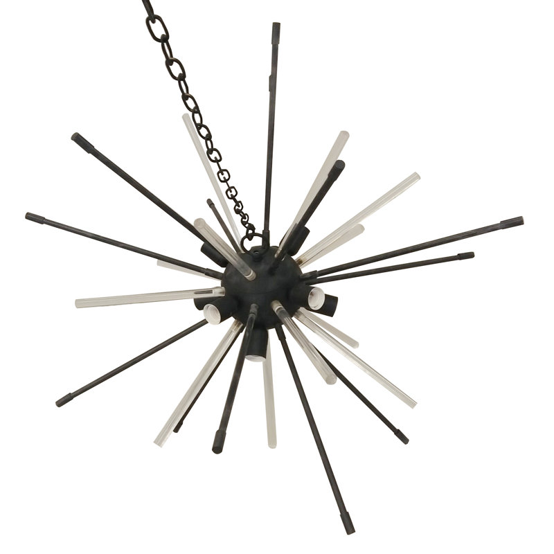 Lustre géométrique unique Buerger, Noir