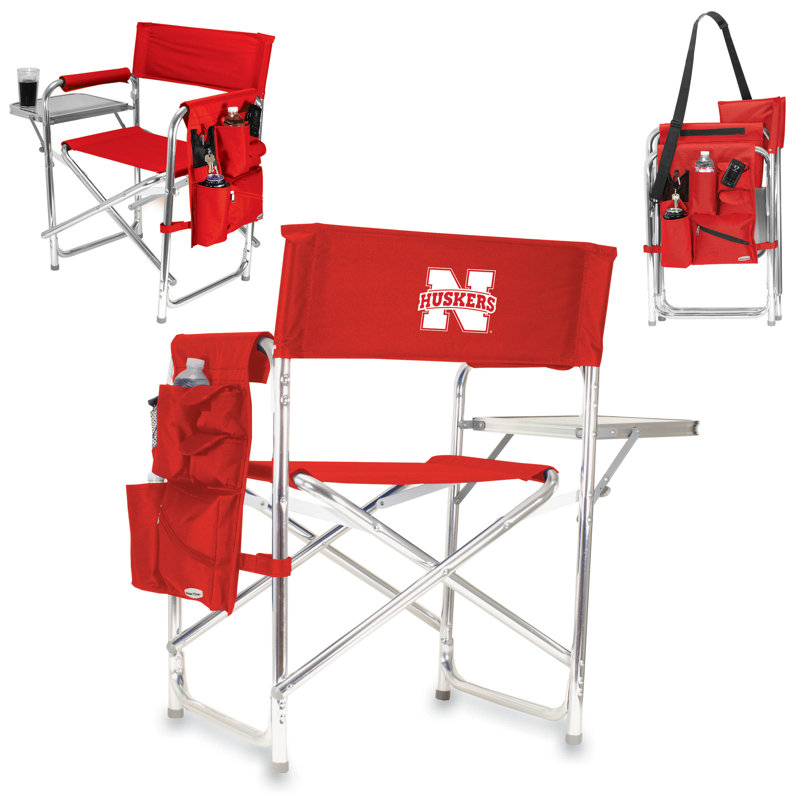 Chaise de réalisateur pliante Sports, Rouge, Cornhuskers de l'Université du Nebraska