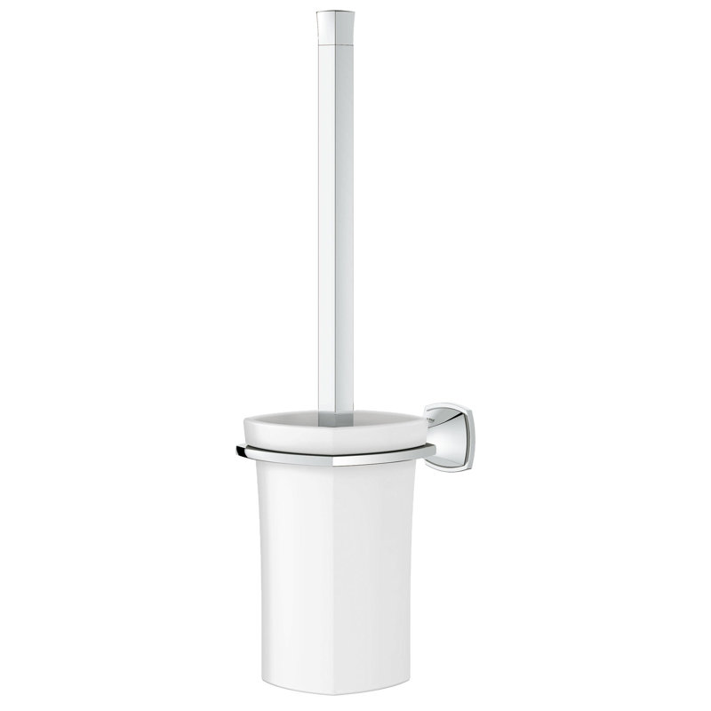 Brosse de toilette murale en céramique 16,25 po et support Grandera®