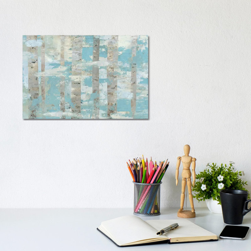 Limestone Forest by PI Galerie - Wrapped Canvas Painting, 20.32 cm H x 30.48 cm W