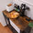 Alianne 35.4'' Narrow Sideboard Server Kitchen Food Pantry with Drawer, Microwave Cube and Outlet-1583261014