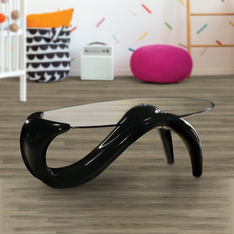 Table basse avec rangement Carrigan, Noir