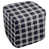 Black/Purple/White Polyester Blend