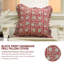Housse de coussin à motif de blocs de décoration rouge Fab Fabine pour canapé et canapé, lin, 6 pièces-107145325-107145332