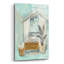 Art mural en verre acrylique 24 po x 36 po «Attic Aqua Bathroom 2» par Silvia Vassileva-1514947385