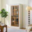 Vitrine de 71,2 po de hauteur avec portes en verre
