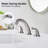 2-Handle Brass Bathroom Sink Faucet
