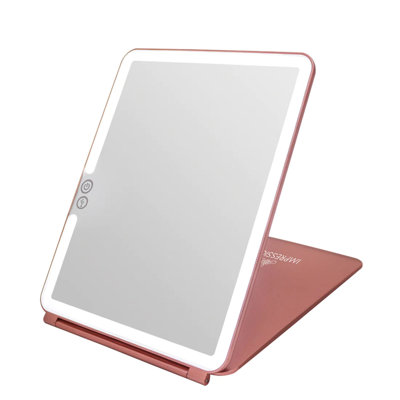 Miroir de maquillage tactile à DEL Touch Pad 2.0 avec couvercle rabattable